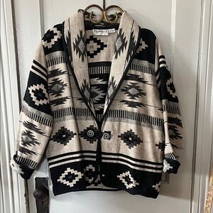 Gorgeous Vintage Blanket Coat in the Style of Ralph Lauren